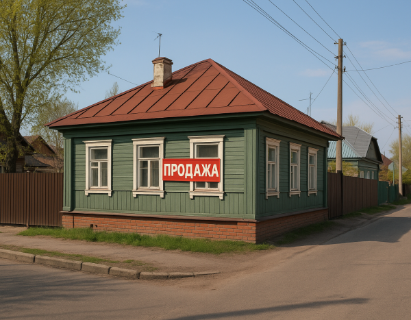 Дом на продажу на типичной российской улице